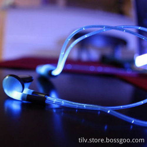 2014 New Flash, LED Light Earphone for iPhoneNew